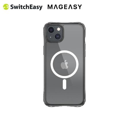 SwitchEasy ALOS M iPhone 15 6.1吋 超軍規防摔透黑保護殼(支援MagSafe)✿80D024